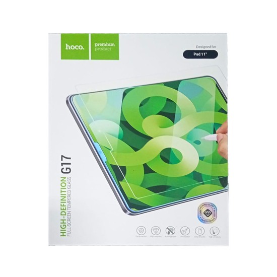 Hoco Full Screen HD Tempered Glass G17 for Apple iPad 11.0" Transparent Hoco Full Screen HD Tempered Glass G17 for Apple iPad 11.0" Transparent